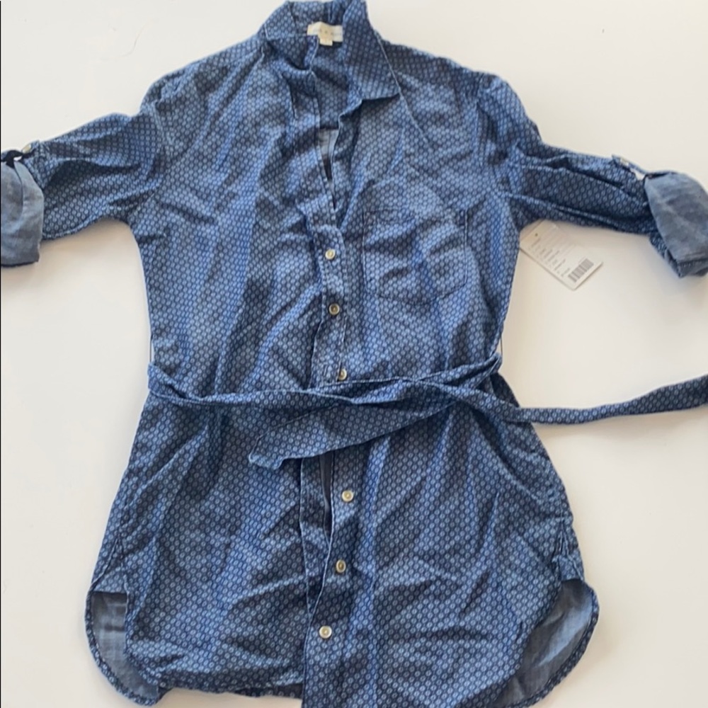 NWT denim shirt dress